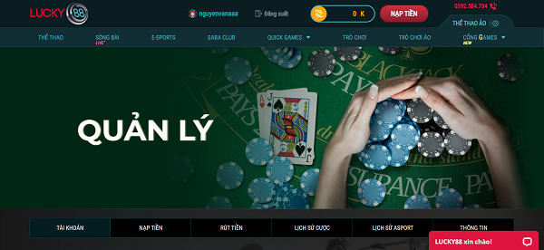 Trải nghiệm link vào nhà cái Lucky88 mới nhất